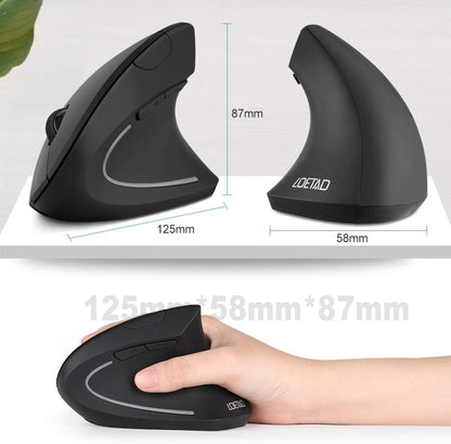 NetFlip Vertical Ergonomic Mouse — 75° Wrist Relief, Wireless